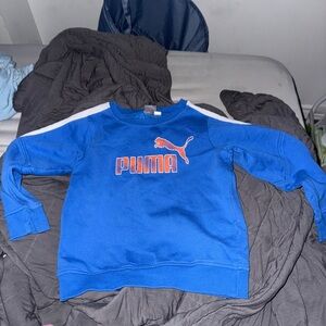 Puma Vibrant Blue Sweatshirt with White Details